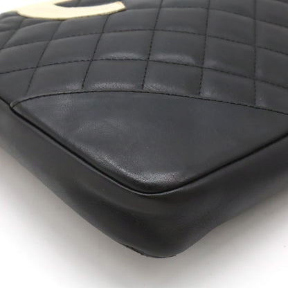 Chanel Cambon Line Coco Mark Shoulder Bag Black