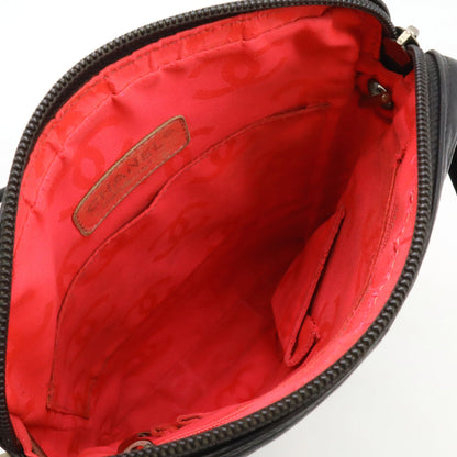 Chanel Cambon Line Coco Mark Shoulder Bag Black