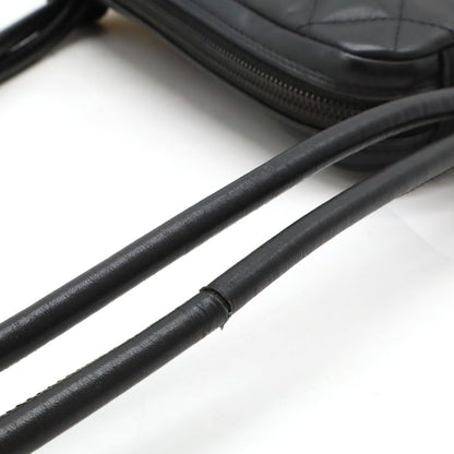 Chanel Cambon Line Coco Mark Shoulder Bag Black