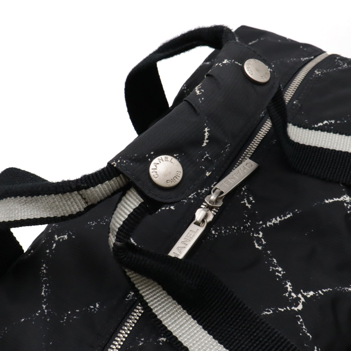 Chanel Nylon Travel Line Boston Bag