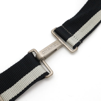 Chanel Nylon Waist Bag Black Red