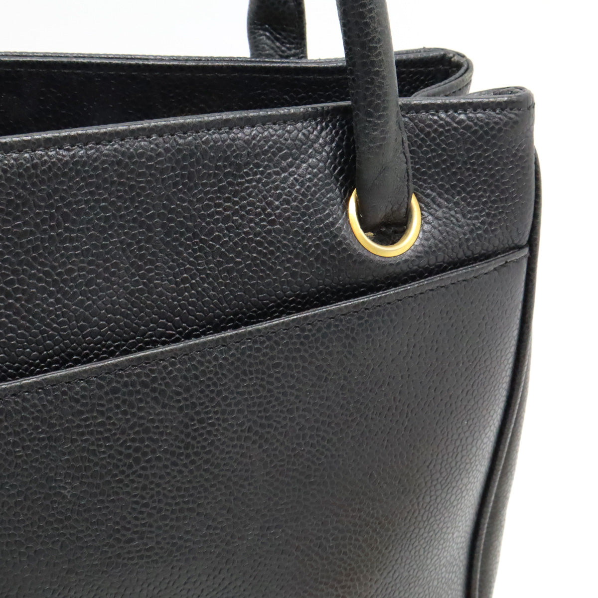 Chanel Caviar Leather Coco Mark Tote Bag
