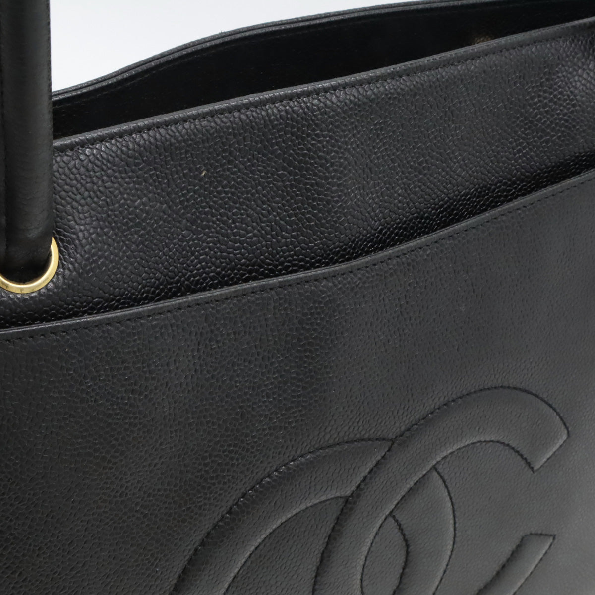 Chanel Caviar Leather Coco Mark Tote Bag