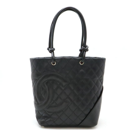 Chanel Cambon Line Medium Tote Bag Black Pink