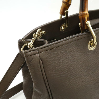 Gucci Bamboo Shopper Medium Leather Tote Bag