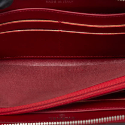 Chanel Red Patent Leather Long Wallet