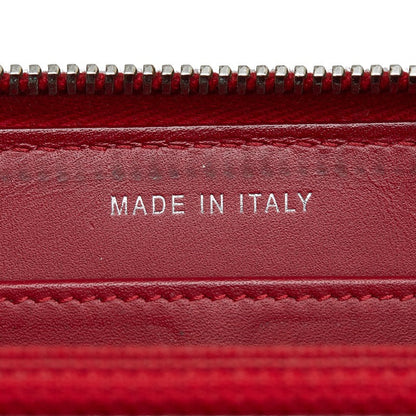 Chanel Red Patent Leather Long Wallet