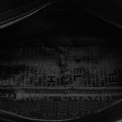Chanel Leather Chocobar Logo Chain Shoulder Tote Bag