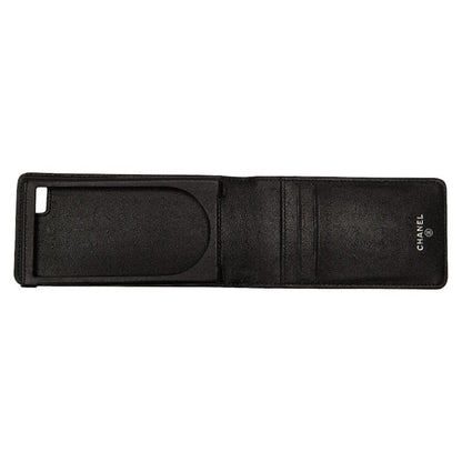 Chanel Caviar Skin Coco Mark iPhone 4 Case Black