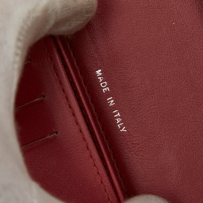 Chanel Boy Long Wallet Wine Red Leather