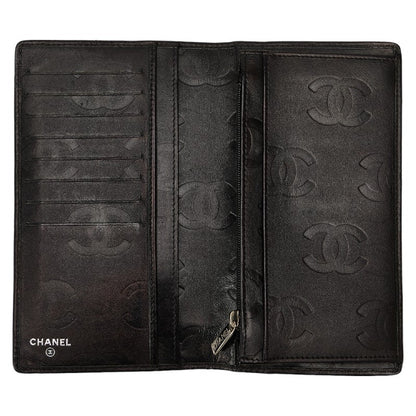 Chanel Cambon Line Coco Mark Leather Wallet