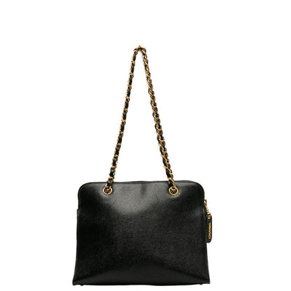 Chanel Caviar Skin Coco Mark Chain Tote Bag