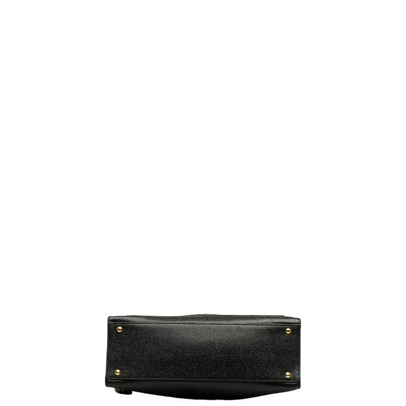 Chanel Caviar Skin Coco Mark Chain Tote Bag