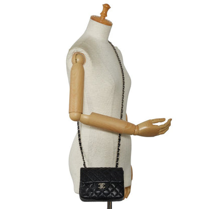 Chanel Caviar Skin Mini Matelasse Chain Shoulder Bag