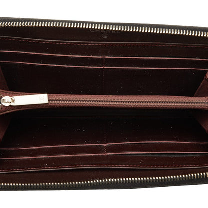 Chanel Caviar Skin Matelasse Coco Mark Round Zipper Long Wallet