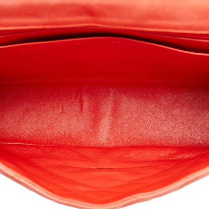 Chanel Matelasse Coco Mark Chain Shoulder Bag Salmon Pink Lambskin