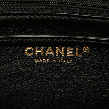 Chanel Caviar Skin Matelasse Coco Mark Top Handle Bag