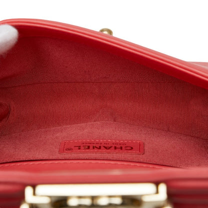 Chanel Boy Tweed Leather Chain Shoulder Bag
