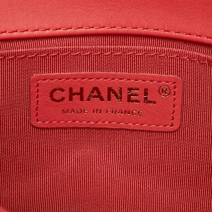 Chanel Boy Tweed Leather Chain Shoulder Bag