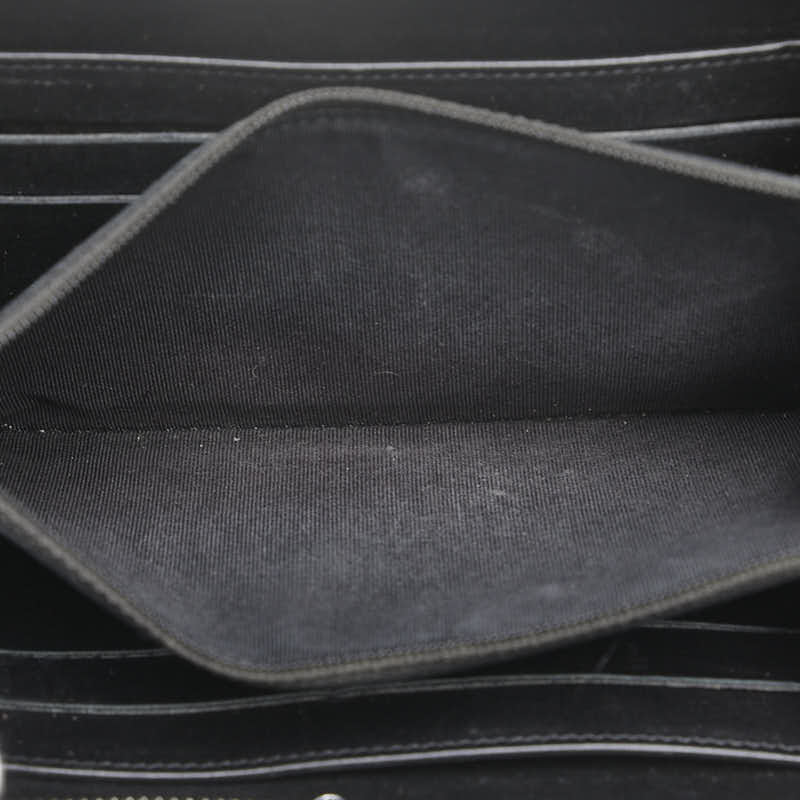 Chanel Matelasse Round Zip Wallet Black