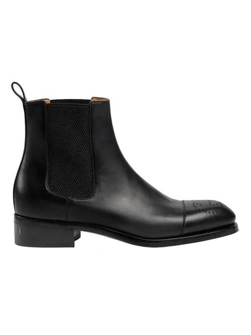 Gucci Buckle Ankle Boots Black