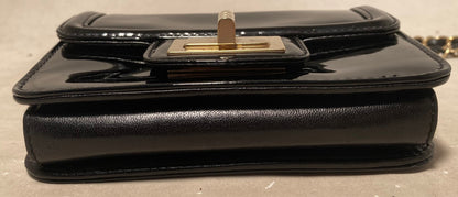 Chanel Mini Black Patent Leather Classic Shoulder Bag