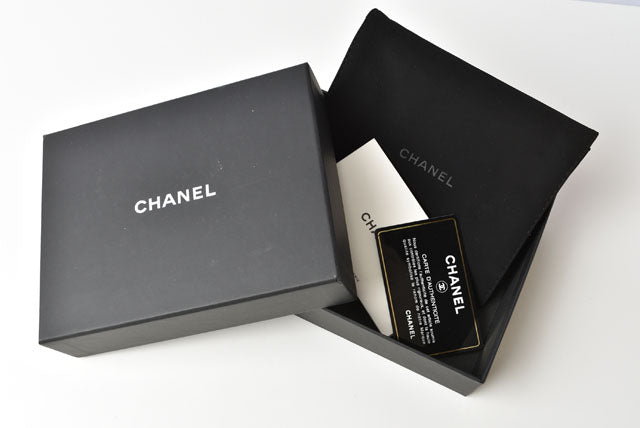 Chanel Caviar Skin Mini Trifold Wallet Dark Red