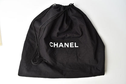 Chanel Patent Leather Tote Bag Vintage Quilted Black