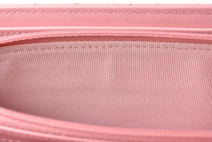 Chanel Caviar Skin Long Wallet Rose Pink in Pristine Condition