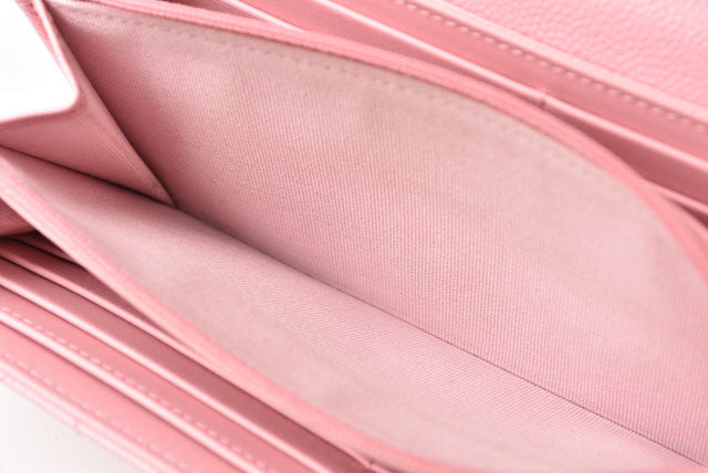 Chanel Caviar Skin Long Wallet Rose Pink in Pristine Condition