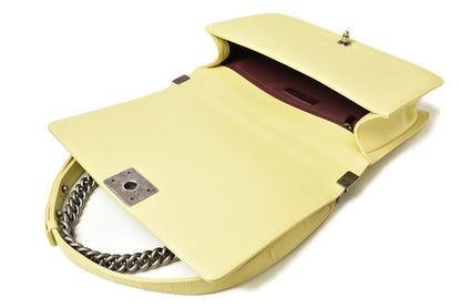 Chanel Boy Lambskin 2way Chain Shoulder/Clutch Bag