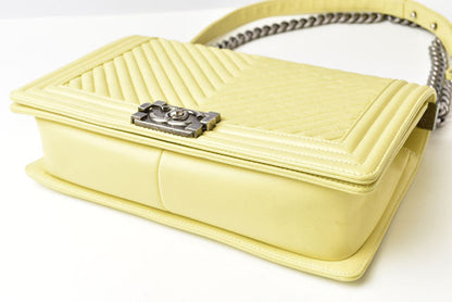 Chanel Boy Lambskin 2way Chain Shoulder/Clutch Bag