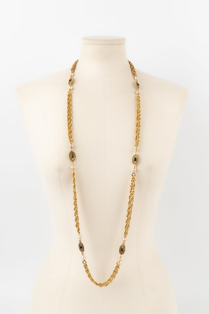 Collier / sautoir Chanel 1982