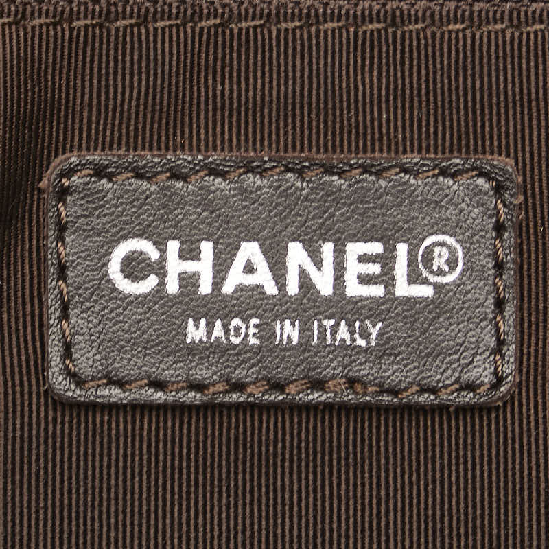 Chanel Caviar Skin Coco Mark Mini Boston Handbag