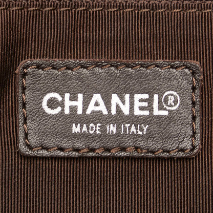 Chanel Caviar Skin Coco Mark Mini Boston Handbag