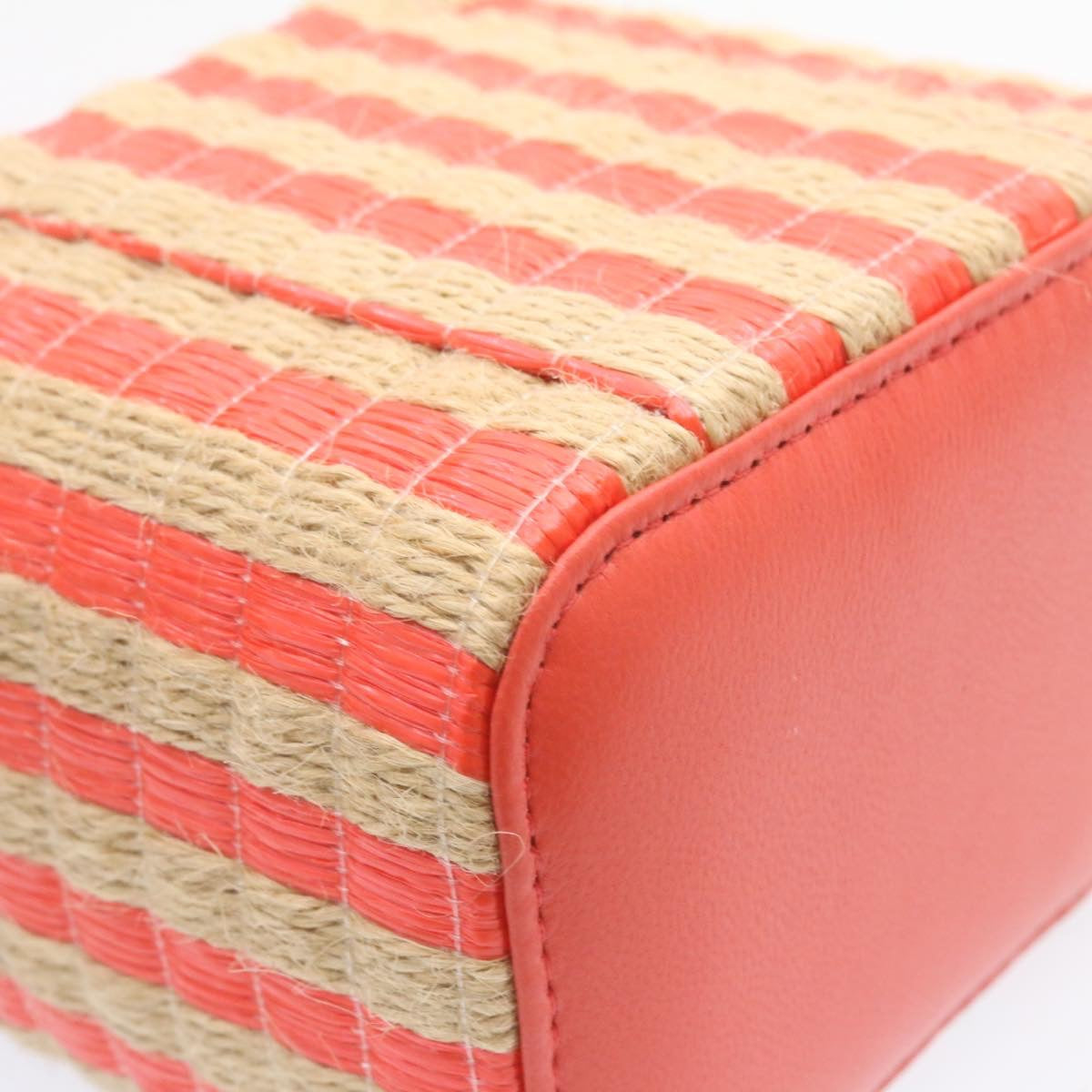 CHANEL Vanity Chain Shoulder Pouch Hemp Pink CC knn023