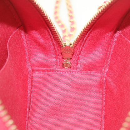 CHANEL Matelasse Caviar Skin Chain Shoulder Bag Pink CC 23651A