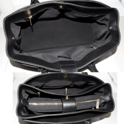Chanel 2WAY Tote Bag Soft Caviar Skin Black