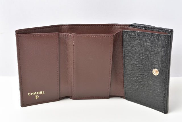 Chanel Caviar Skin Coin Case Mini Wallet A84401