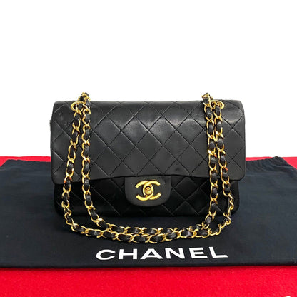 Chanel Small Classic Double Flap Bag  Leather Handbag in New Condition