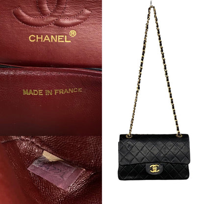 Chanel Small Classic Double Flap Bag  Leather Handbag in New Condition