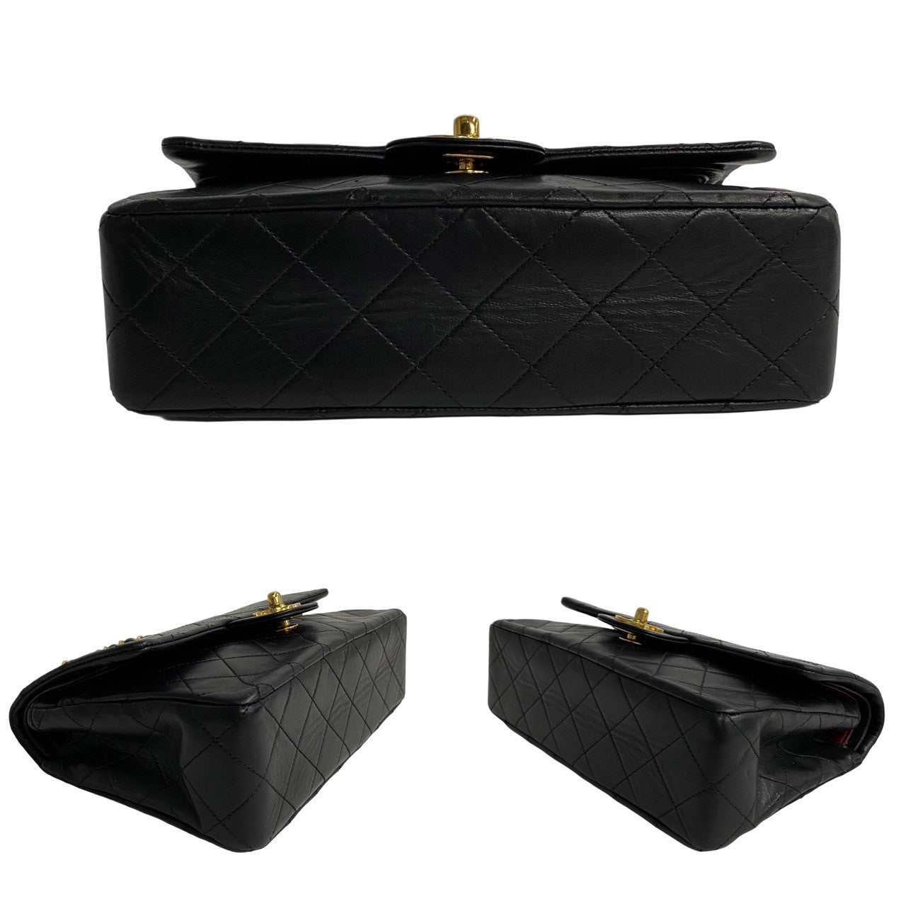 Chanel Small Classic Double Flap Bag  Leather Handbag in New Condition
