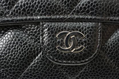 Chanel Caviar Skin Long Wallet Timeless Classic AP0241