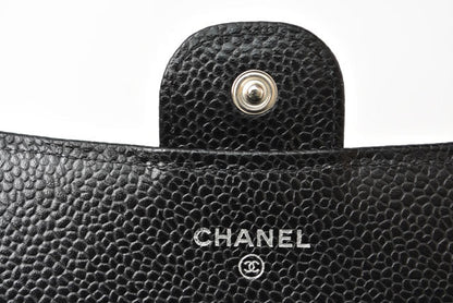 Chanel Caviar Skin Long Wallet Timeless Classic AP0241
