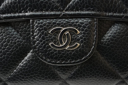 Chanel Caviar Skin Long Wallet Timeless Classic Matelasse AP0241
