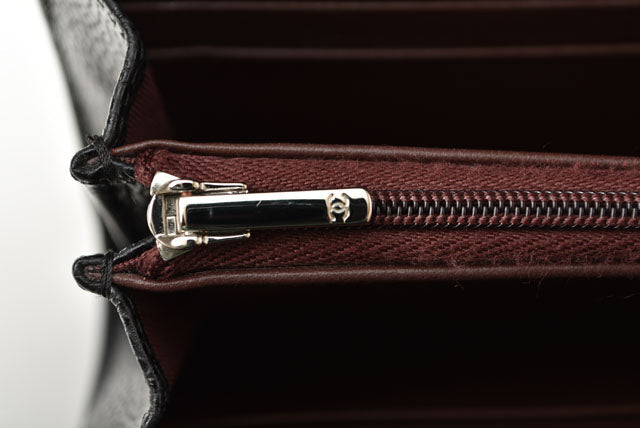 Chanel Caviar Skin Long Wallet Timeless Classic Matelasse AP0241