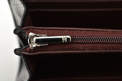 Chanel Caviar Skin Long Wallet Timeless Classic Matelasse AP0241