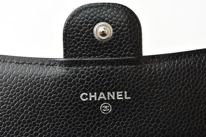 Chanel Caviar Skin Long Wallet Timeless Classic Matelasse AP0241
