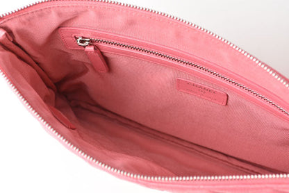 Chanel Caviar Skin Clutch Bag/Flat Pouch Rose Pink