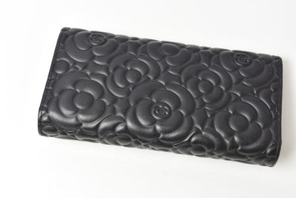 Chanel Camellia Lambskin Long Wallet A82283